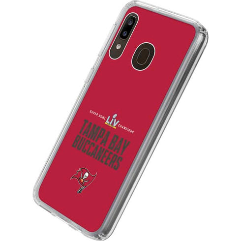 NFL Super Bowl LV Champions Tampa Bay Buccaneers Galaxy A20 Clear Case