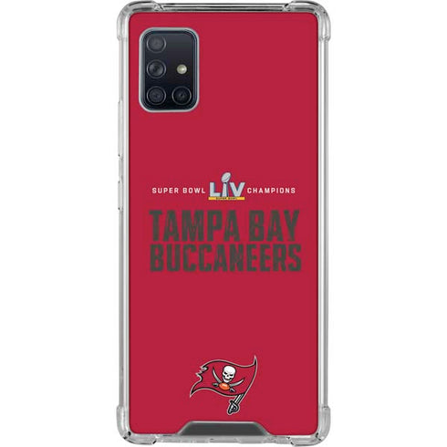 NFL Super Bowl LV Champions Tampa Bay Buccaneers Galaxy A51 5G Clear Case