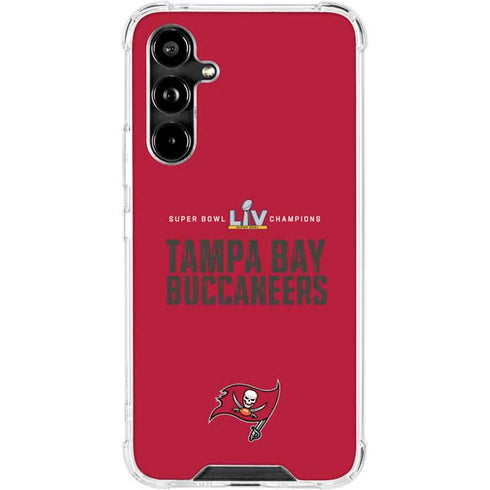 NFL Super Bowl LV Champions Tampa Bay Buccaneers Galaxy A54 5G Clear Case