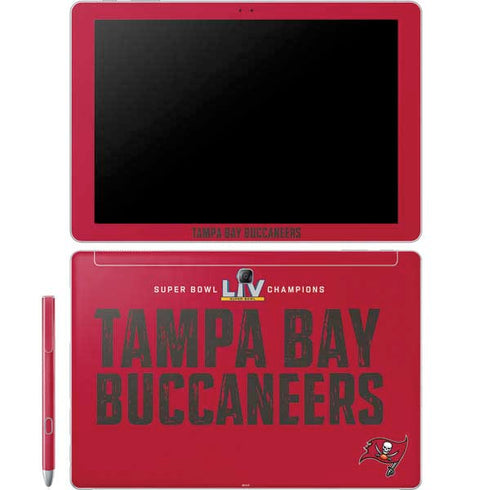 NFL Super Bowl LV Champions Tampa Bay Buccaneers Galaxy Book 12in Skin
