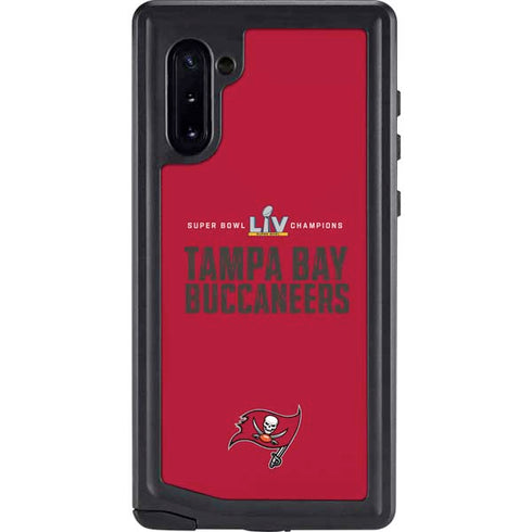NFL Super Bowl LV Champions Tampa Bay Buccaneers Galaxy Note 10 Waterproof Case