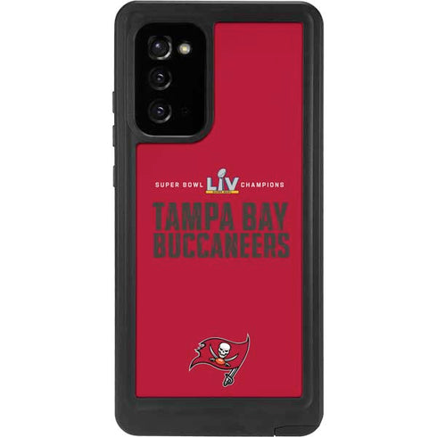 NFL Super Bowl LV Champions Tampa Bay Buccaneers Galaxy Note20 5G Waterproof Case