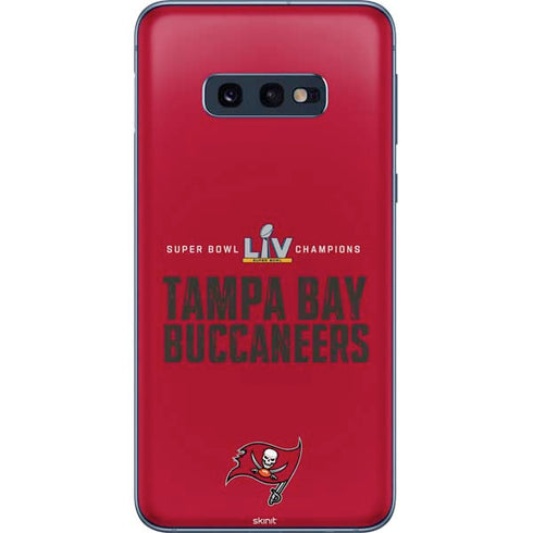 NFL Super Bowl LV Champions Tampa Bay Buccaneers Galaxy S10e Skin