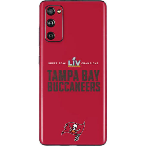 NFL Super Bowl LV Champions Tampa Bay Buccaneers Galaxy S20 Fan Edition Skin