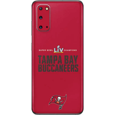 NFL Super Bowl LV Champions Tampa Bay Buccaneers Galaxy S20 Skin