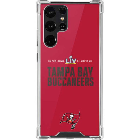 NFL Super Bowl LV Champions Tampa Bay Buccaneers Galaxy S22 Ultra Clear Case