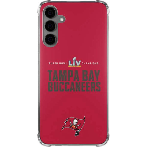 NFL Super Bowl LV Champions Tampa Bay Buccaneers Galaxy S24 Plus Clear Case