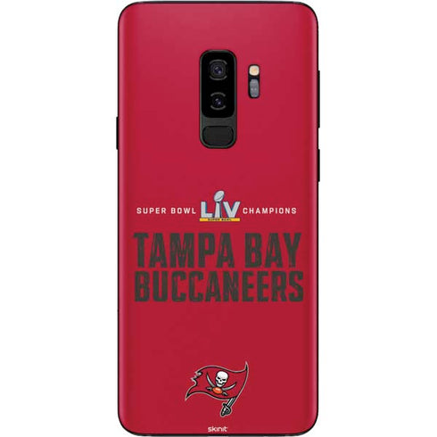 NFL Super Bowl LV Champions Tampa Bay Buccaneers Galaxy S9 Plus Skin