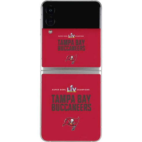 NFL Super Bowl LV Champions Tampa Bay Buccaneers Galaxy Z Flip3 5G Skin