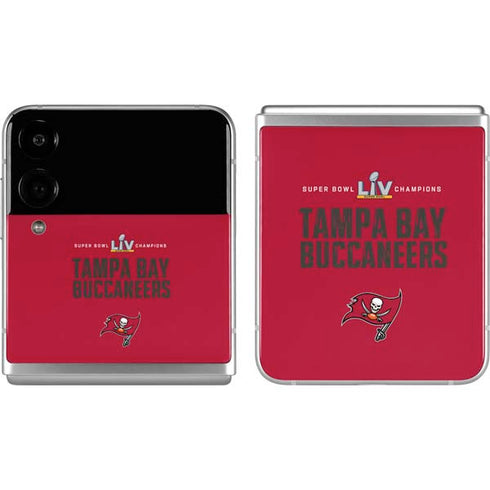 NFL Super Bowl LV Champions Tampa Bay Buccaneers Galaxy Z Flip4 5G Skin