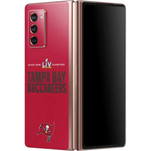 NFL Super Bowl LV Champions Tampa Bay Buccaneers Galaxy Z Fold2 5G Skin