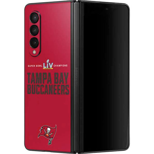 NFL Super Bowl LV Champions Tampa Bay Buccaneers Galaxy Z Fold3 5G Skin