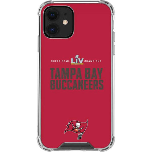NFL Super Bowl LV Champions Tampa Bay Buccaneers iPhone 12 Clear Case