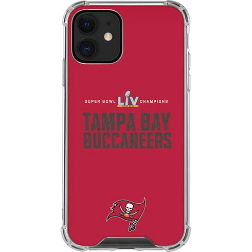 NFL Super Bowl LV Champions Tampa Bay Buccaneers iPhone 12 Mini Clear Case