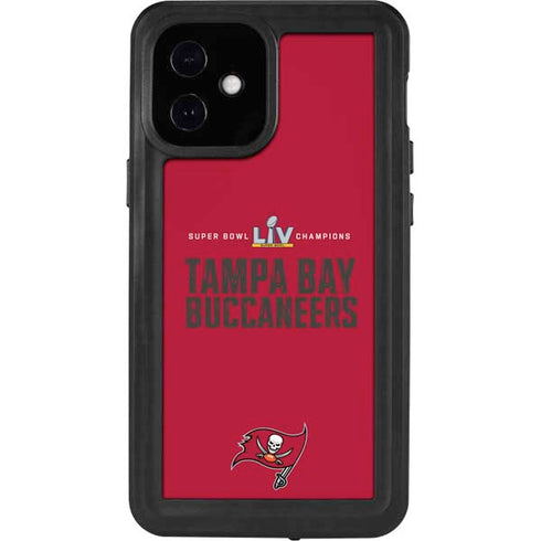 NFL Super Bowl LV Champions Tampa Bay Buccaneers iPhone 12 Mini Waterproof Case
