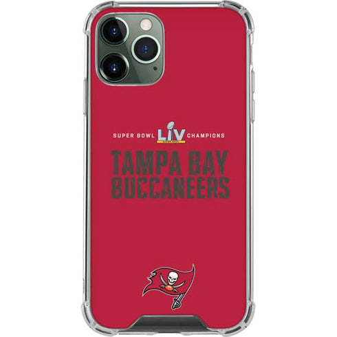 NFL Super Bowl LV Champions Tampa Bay Buccaneers iPhone 12 Pro Clear Case