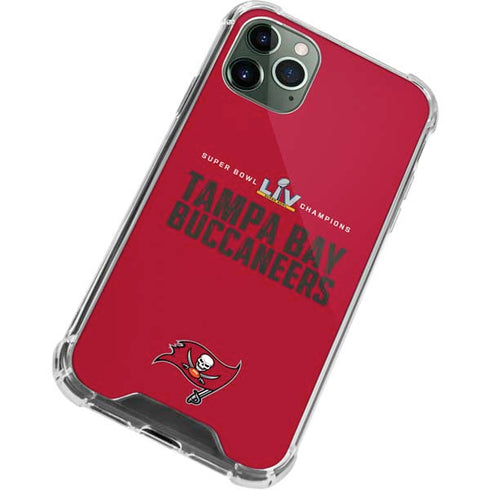 NFL Super Bowl LV Champions Tampa Bay Buccaneers iPhone 12 Pro Clear Case