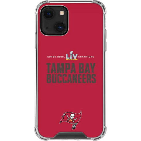 NFL Super Bowl LV Champions Tampa Bay Buccaneers iPhone 13 Clear Case