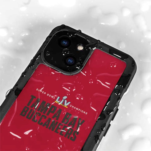 NFL Super Bowl LV Champions Tampa Bay Buccaneers iPhone 13 Mini Waterproof Case