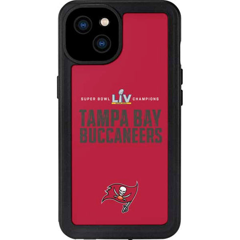 NFL Super Bowl LV Champions Tampa Bay Buccaneers iPhone 15 Plus Waterproof Case