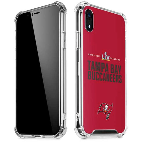 NFL Super Bowl LV Champions Tampa Bay Buccaneers iPhone XR Clear Case