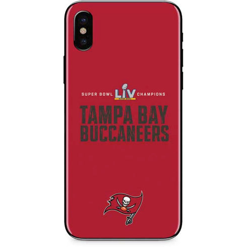 NFL Super Bowl LV Champions Tampa Bay Buccaneers iPhone XS Skin