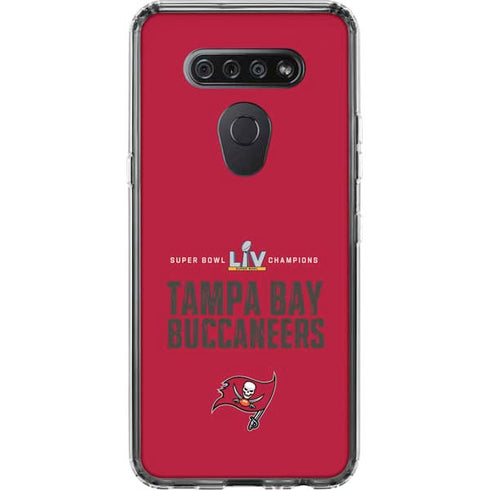 NFL Super Bowl LV Champions Tampa Bay Buccaneers LG K51/Q51 Clear Case