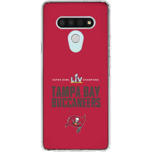 NFL Super Bowl LV Champions Tampa Bay Buccaneers LG Stylo 6 Clear Case