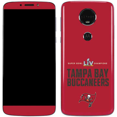 NFL Super Bowl LV Champions Tampa Bay Buccaneers Moto E5 Plus Skin