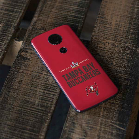 NFL Super Bowl LV Champions Tampa Bay Buccaneers Moto E5 Plus Skin