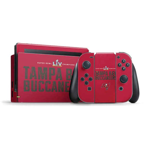 NFL Super Bowl LV Champions Tampa Bay Buccaneers Nintendo Switch Bundle Skin