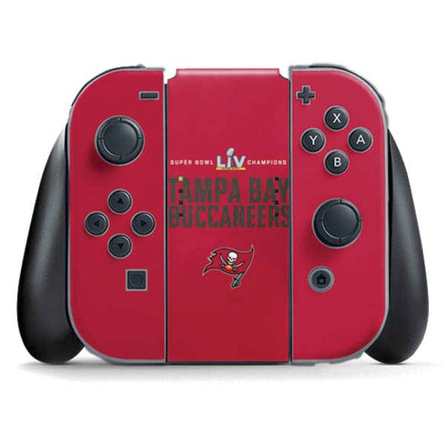 NFL Super Bowl LV Champions Tampa Bay Buccaneers Nintendo Switch (2017-2021) Joy-Con Controller Skin