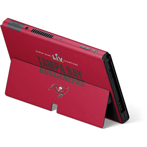 NFL Super Bowl LV Champions Tampa Bay Buccaneers Nintendo Switch OLED (2021) Skin