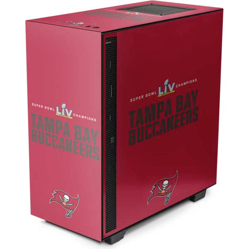 NFL Super Bowl LV Champions Tampa Bay Buccaneers NZXT H510 Compact ATX Mid-Tower Case Skin