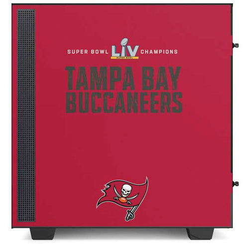 NFL Super Bowl LV Champions Tampa Bay Buccaneers NZXT H510 Compact ATX Mid-Tower Case Skin