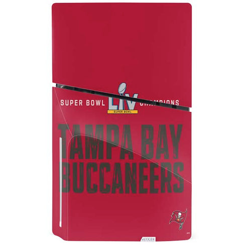 NFL Super Bowl LV Champions Tampa Bay Buccaneers PS5 Slim Disk Console Skin