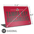 NFL Super Bowl LV Champions Tampa Bay Buccaneers Universal Laptop 14in (11.4 x 8.2in) Skin