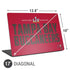 NFL Super Bowl LV Champions Tampa Bay Buccaneers Universal Laptop 17in (13.8 x 10in) Skin