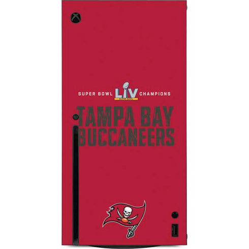 NFL Super Bowl LV Champions Tampa Bay Buccaneers Xbox Series X Console Skin