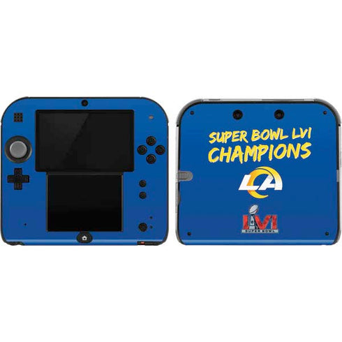 NFL Super Bowl LVI Champions Rams Nintendo 2DS Skin