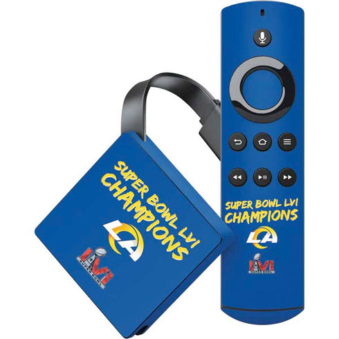 NFL Super Bowl LVI Champions Rams Amazon Fire TV Skin