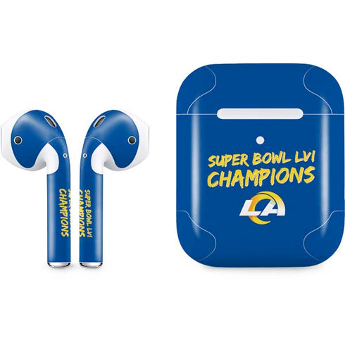 NFL Super Bowl LVI Champions Rams Apple AirPods 2 Skin