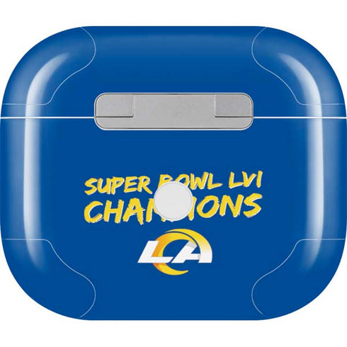 NFL Super Bowl LVI Champions Rams Apple AirPods (3rd Gen 2021) Skin