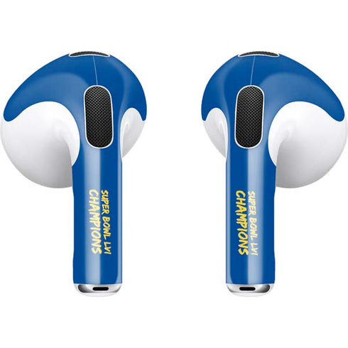 NFL Super Bowl LVI Champions Rams Apple AirPods (3rd Gen 2021) Skin