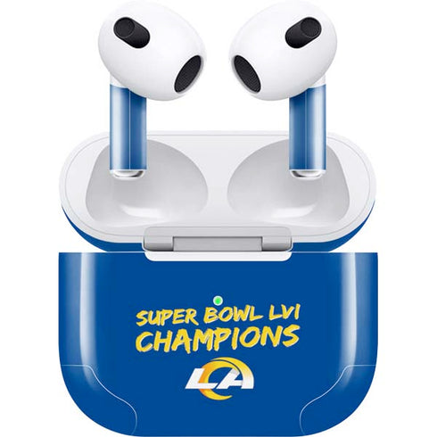 NFL Super Bowl LVI Champions Rams Apple AirPods (3rd Gen 2021) Skin