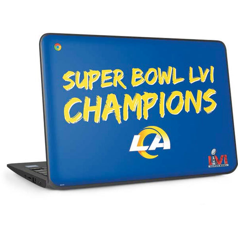 NFL Super Bowl LVI Champions Rams HP Chromebook Skin