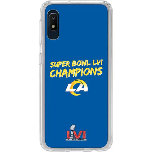 NFL Super Bowl LVI Champions Rams Galaxy A10e Clear Case