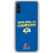 NFL Super Bowl LVI Champions Rams Galaxy A10e Clear Case
