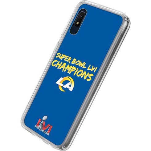 NFL Super Bowl LVI Champions Rams Galaxy A10e Clear Case