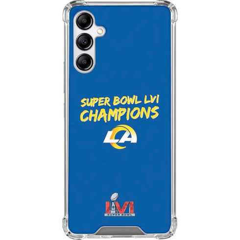 NFL Super Bowl LVI Champions Rams Galaxy A15 5G Clear Case